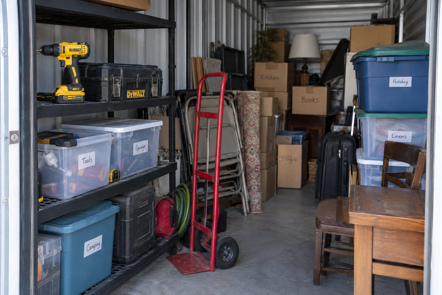 Storage unit listing ready to import